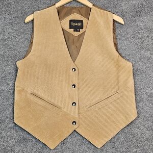 Vintage Learsi Leather Vest - Excellent Condition, Western Cowboy Style